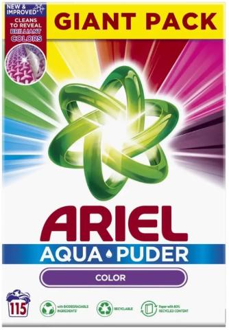 Prášek na praní Ariel 6,3kg/115PD na barevné