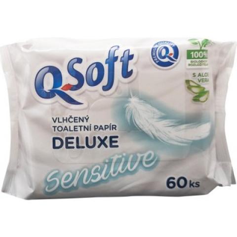 Toaletní papír Q Soft vlhčený sensitive 60ks