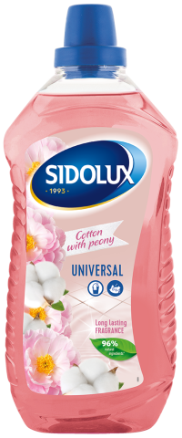 Sidolux Soda Power čistič PVC, dlažba 1l Bavlna s pivoňkou