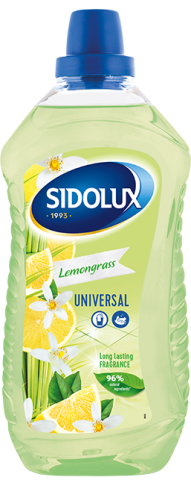 Sidolux Soda Power čistič PVC, dlažba 1l Citronová tráva