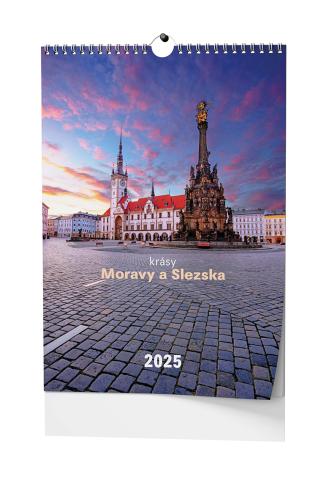 Kalendář nástěnný A3 Krásy Moravy a Slezska BNF7