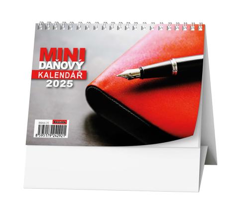 Kalendář stolní pracovní Red mini daňový BSA8