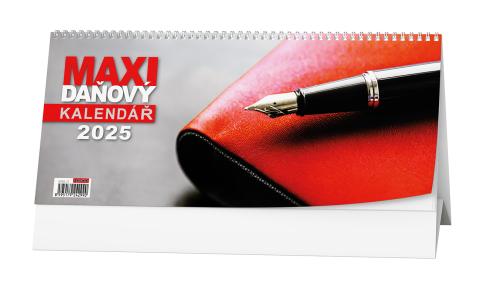 Kalendář stolní pracovní Red maxi daňový BSB8