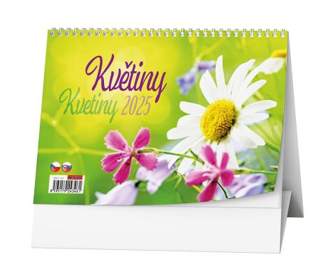 Kalendář stolní žánrový týdenní Květiny BSF7