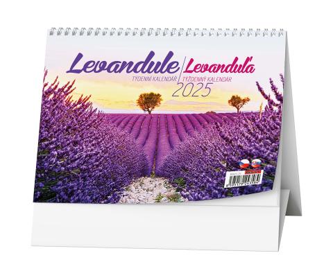 Kalendář stolní žánrový týdenní Levandule BSV5