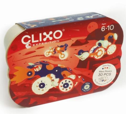 Magnetická stavebnice CLIXO Mars Rovers 30ks