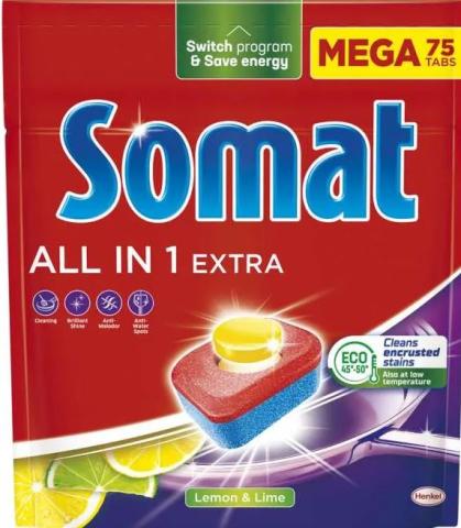 Tablety do myčky SOMAT All in extra 75ks